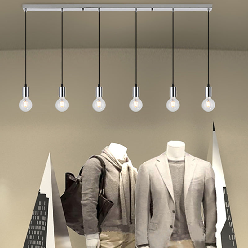 Bare Breb Hanging Light Industrial Metal Commercial Pendant Lighting for Clothing Shop
