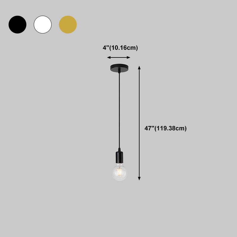 Bare Breb Hanging Light Industrial Metal Commercial Pendant Lighting for Clothing Shop