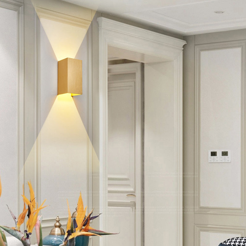 Moderner Stil Aluminium Wandleuchte 2 Lichter Wandleuchten für Wohnzimmer