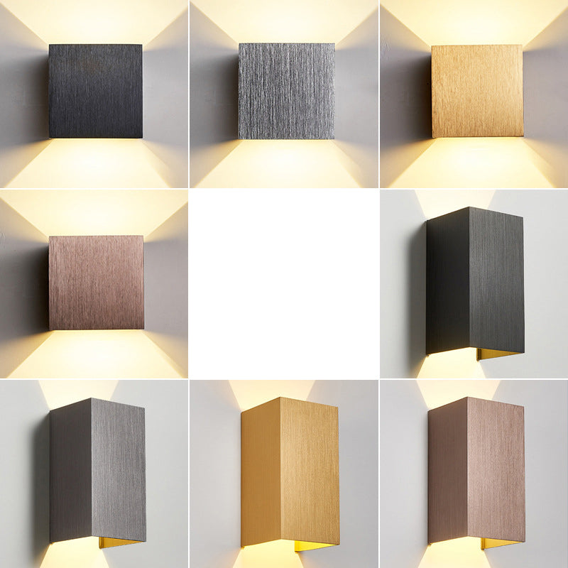 Moderner Stil Aluminium Wandleuchte 2 Lichter Wandleuchten für Wohnzimmer