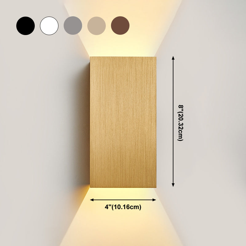 Moderner Stil Aluminium Wandleuchte 2 Lichter Wandleuchten für Wohnzimmer