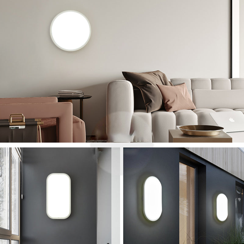 Moderner Stil weiße Wandlicht geometrische Form LED Wandleuchten für Wohnzimmer