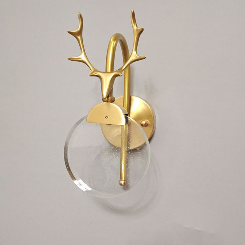 Murale moderne Mur léger de la forme de fourchette LED Appiculture murale en or pour le salon
