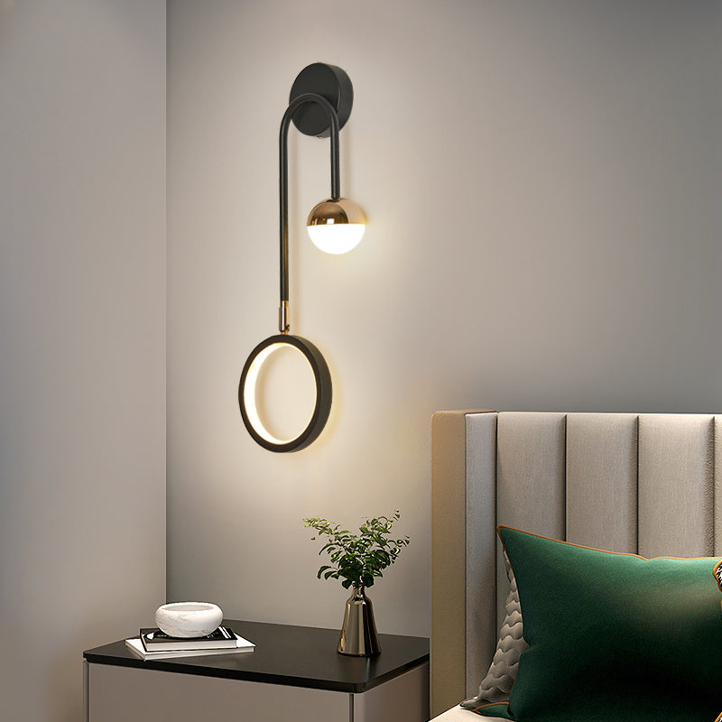 Nordischer Metall Wandleuchte geometrische LED -Wandleuchte für Wohnzimmer