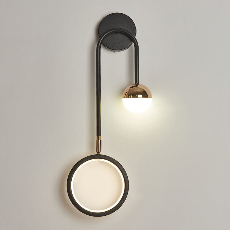 Nordischer Metall Wandleuchte geometrische LED -Wandleuchte für Wohnzimmer