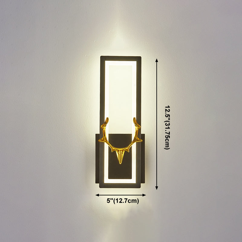 Nordischer Metall Wandleuchte geometrische LED -Wandleuchte für Wohnzimmer