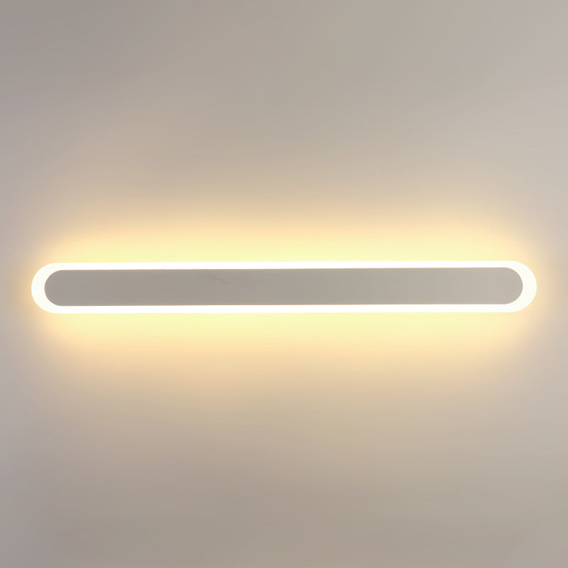 Iluminación de pared de forma lineal de metal Luz de luz de pared de luz simple moderna