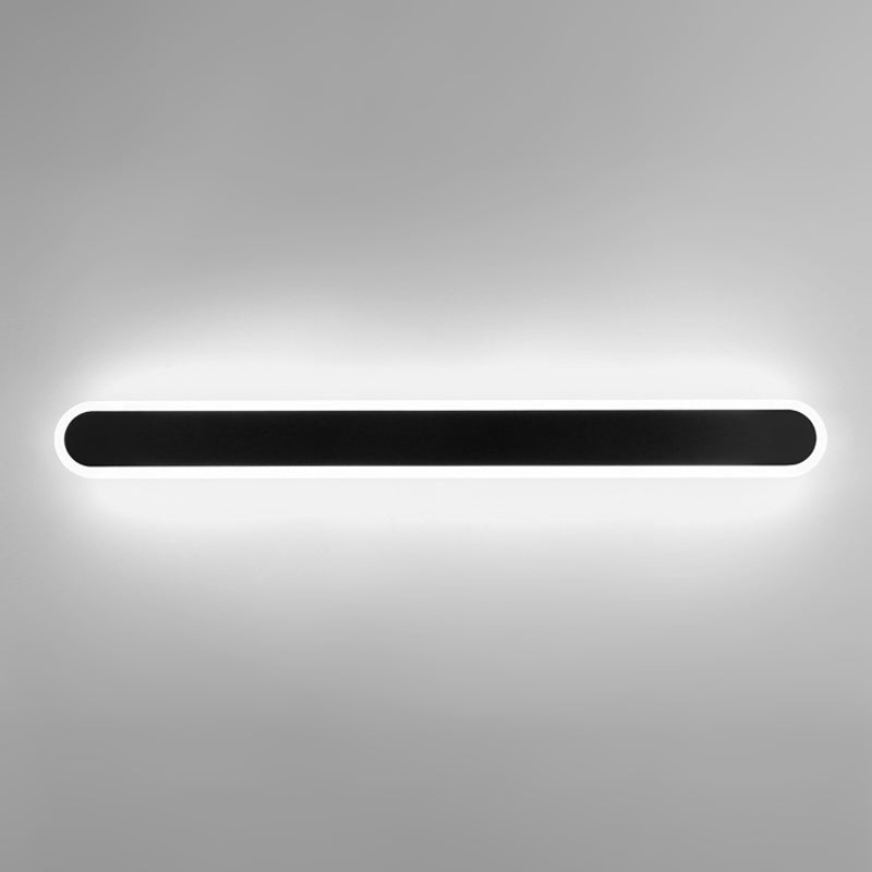 Iluminación de pared de forma lineal de metal Luz de luz de pared de luz simple moderna