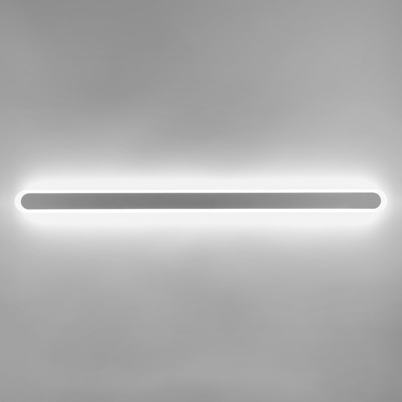 Iluminación de pared de forma lineal de metal Luz de luz de pared de luz simple moderna