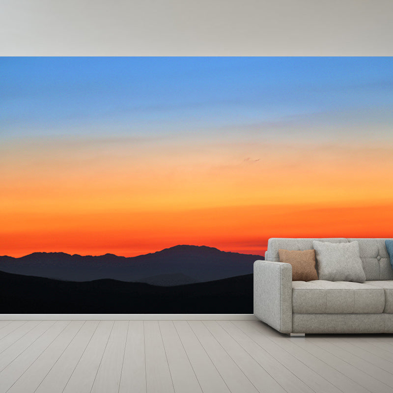 Mildew Resistant Sky Mural Contemporary Sleeping Room Wall Mural