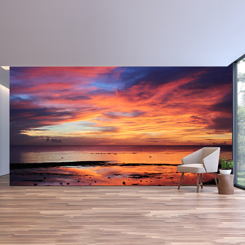 Clouds Mural Mildew Resistant Contemporary Sitting Room Wall Mural