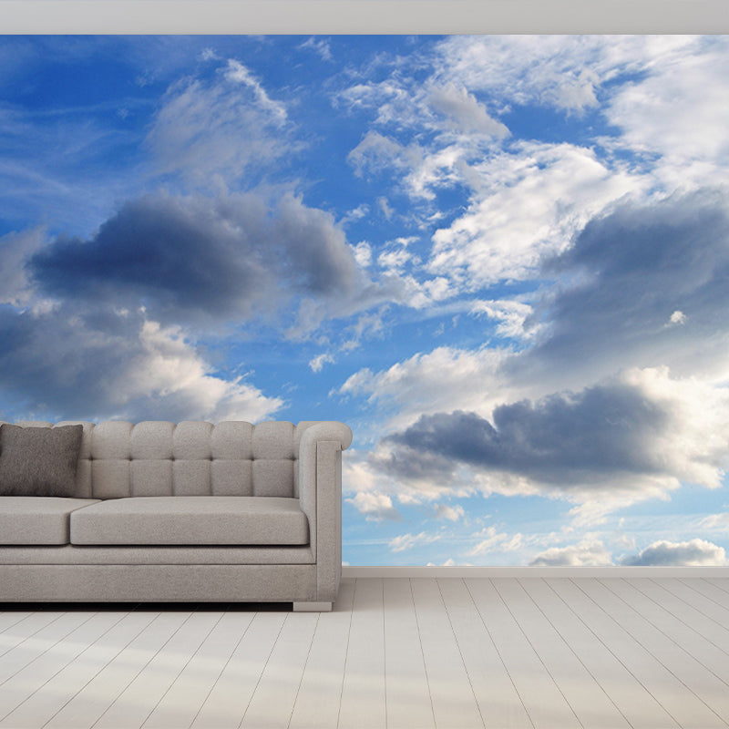 Sky Mural Cloud Mildew Resistant Contemporary Photography Room Wall Mural