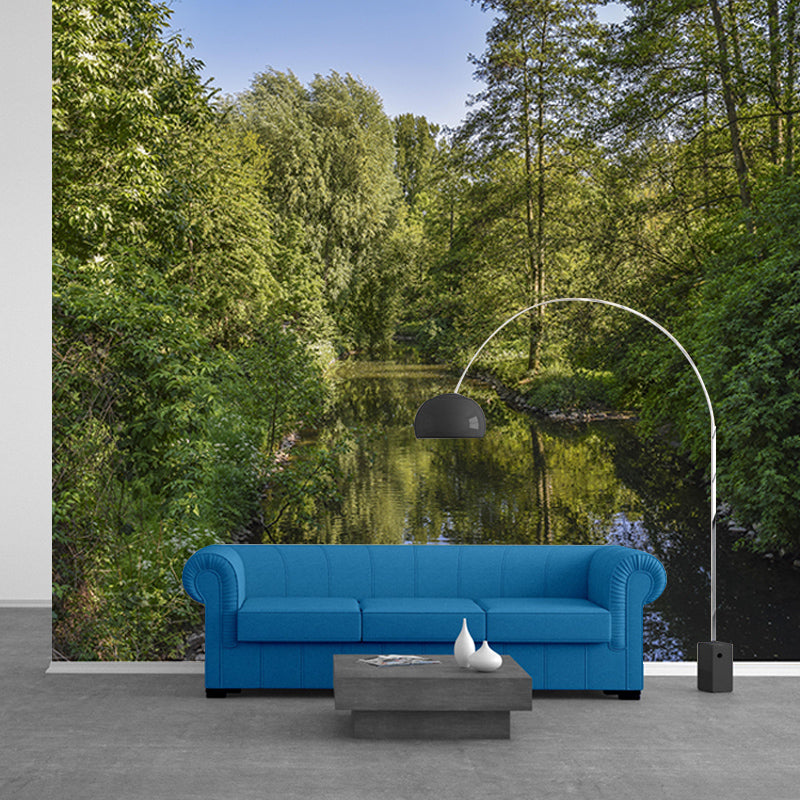 Natural Scene Mildew Resistant Forest Mural Contemporary Photography Room Wall Mural