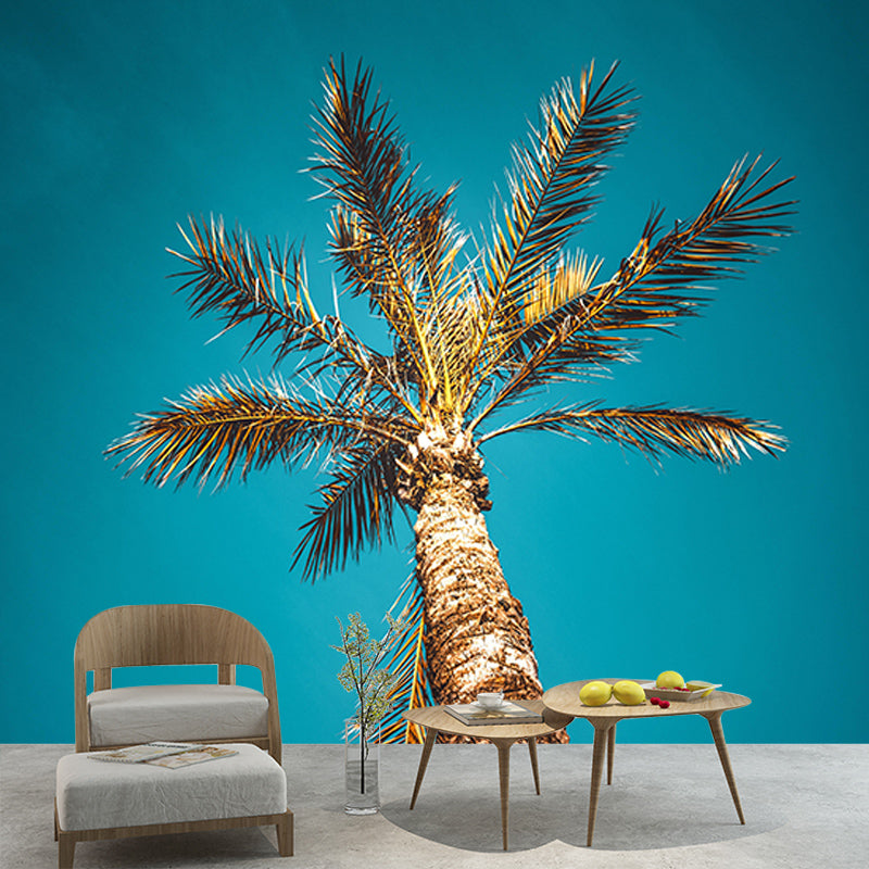 Palm Tree Mural Mildew Resistant Tropical Sitting Room Wall Mural