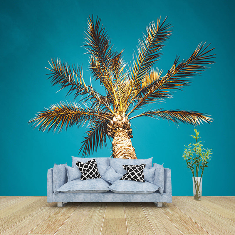 Palm Tree Mural Mildew Resistant Tropical Sitting Room Wall Mural