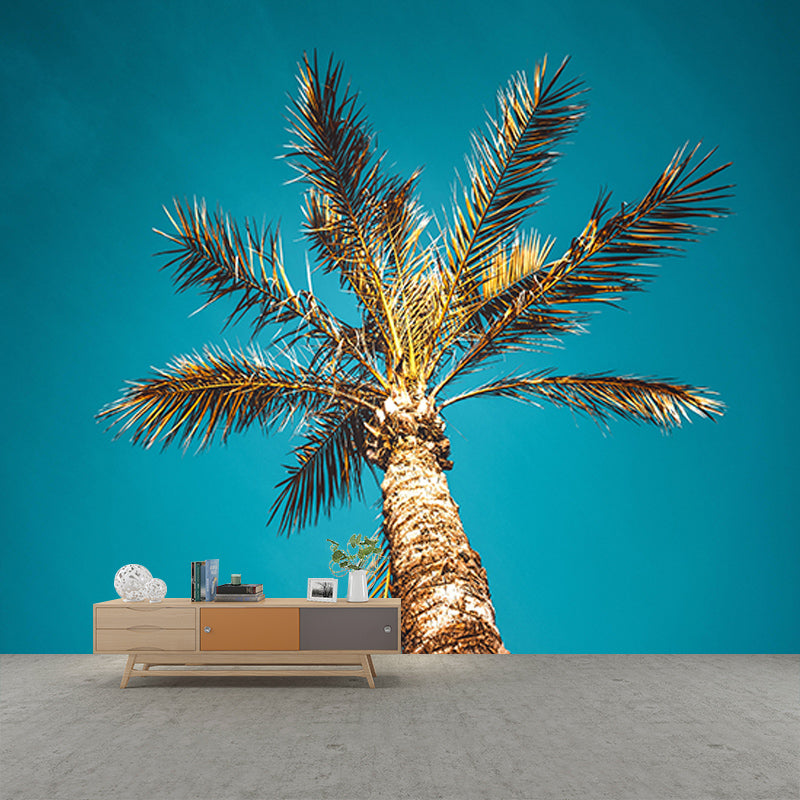 Palm Tree Mural Mildew Resistant Tropical Sitting Room Wall Mural