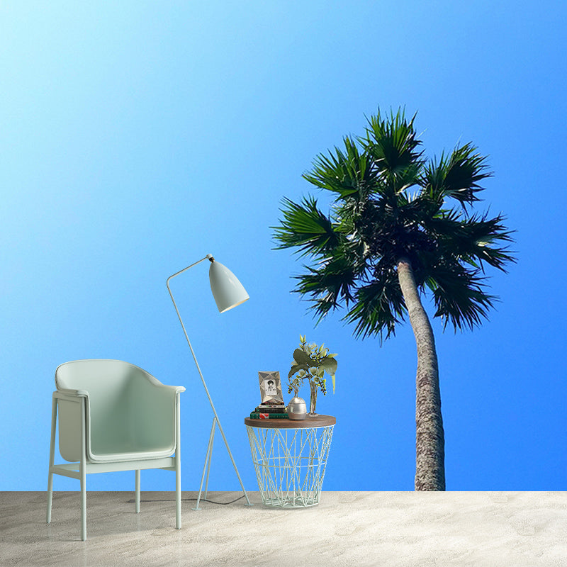 Palm Tree Mural Mildew Resistant Tropical Sitting Room Wall Mural