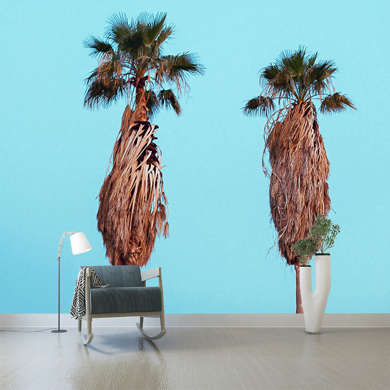 Palm Tree Mural Mildew Resistant Tropical Sitting Room Wall Mural