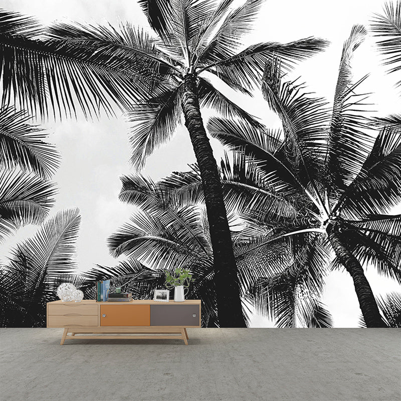 Mildew Resistant Mural Palm Tree Tropical Living Room Wall Mural