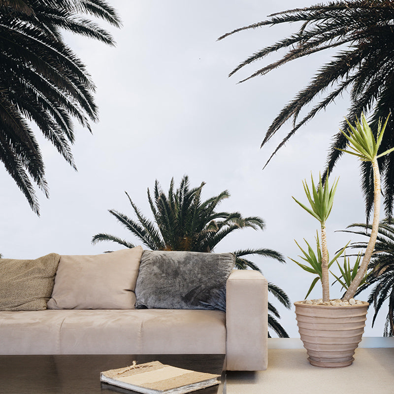 Palm Tree Mildew Resistant Mural Tropical Photography Room Wall Mural