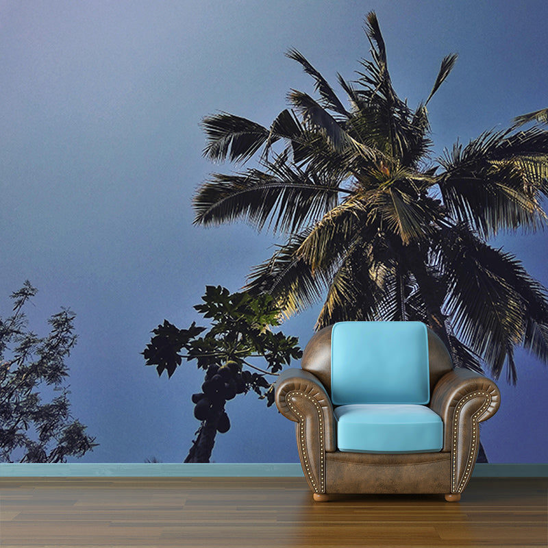 Palm Tree Mildew Resistant Mural Tropical Photography Room Wall Mural
