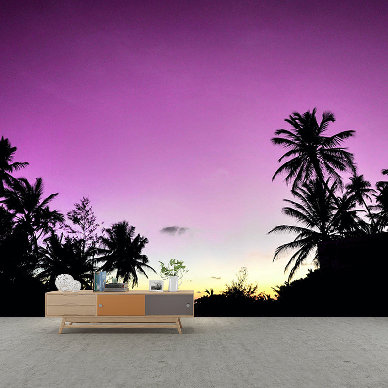 Stain Resistant Palm Tree Mural Tropical Photography Living Room Wall Mural