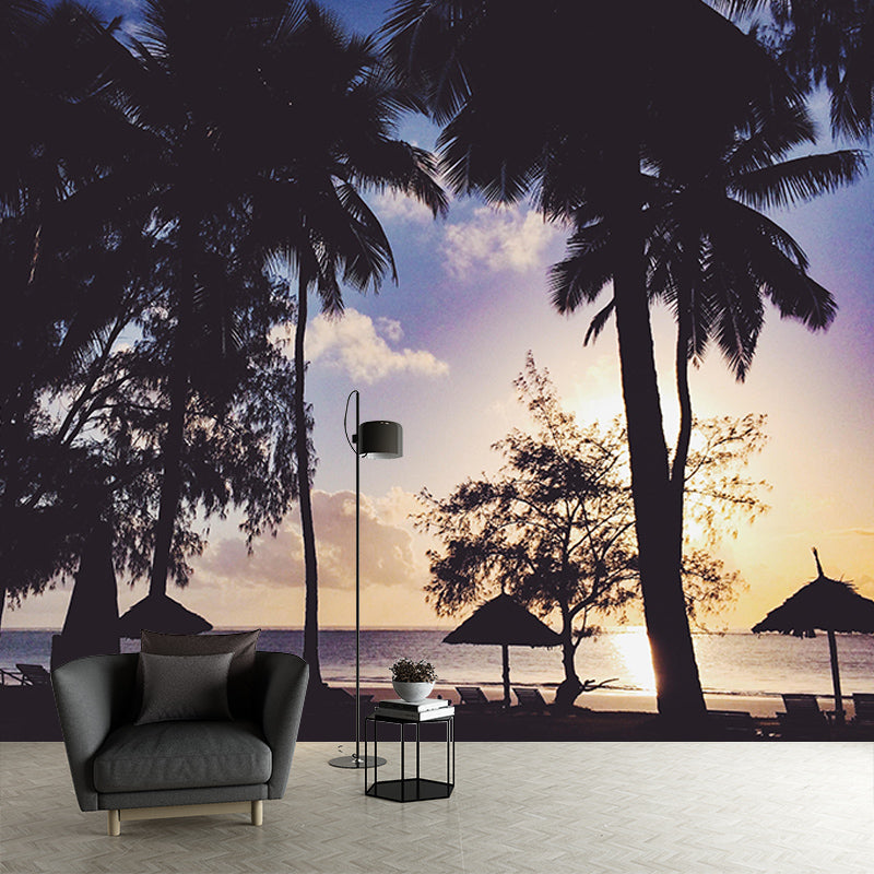 Stain Resistant Palm Tree Mural Tropical Photography Living Room Wall Mural