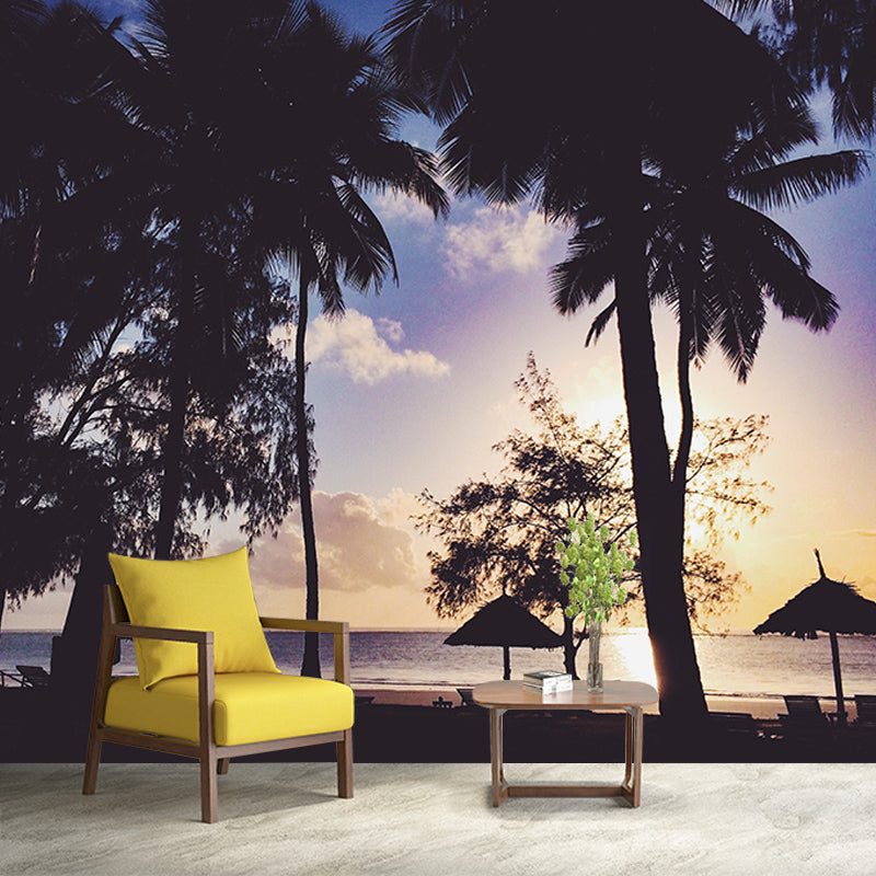 Stain Resistant Palm Tree Mural Tropical Photography Living Room Wall Mural