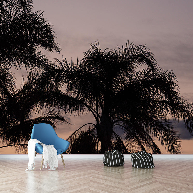 Stain Resistant Palm Tree Mural Tropical Photography Living Room Wall Mural