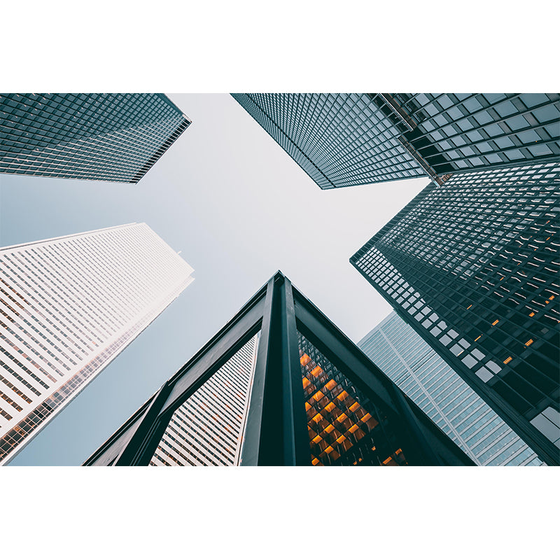 Horizontal Photography Architecture Mural Eco-friendly Wallpaper for Study Room