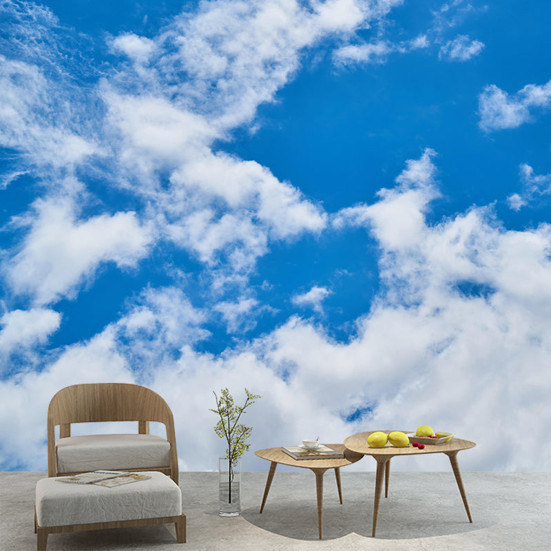 Horizontal Photography Sky Landscapes Mural Eco-friendly Wallpaper for Bedroom