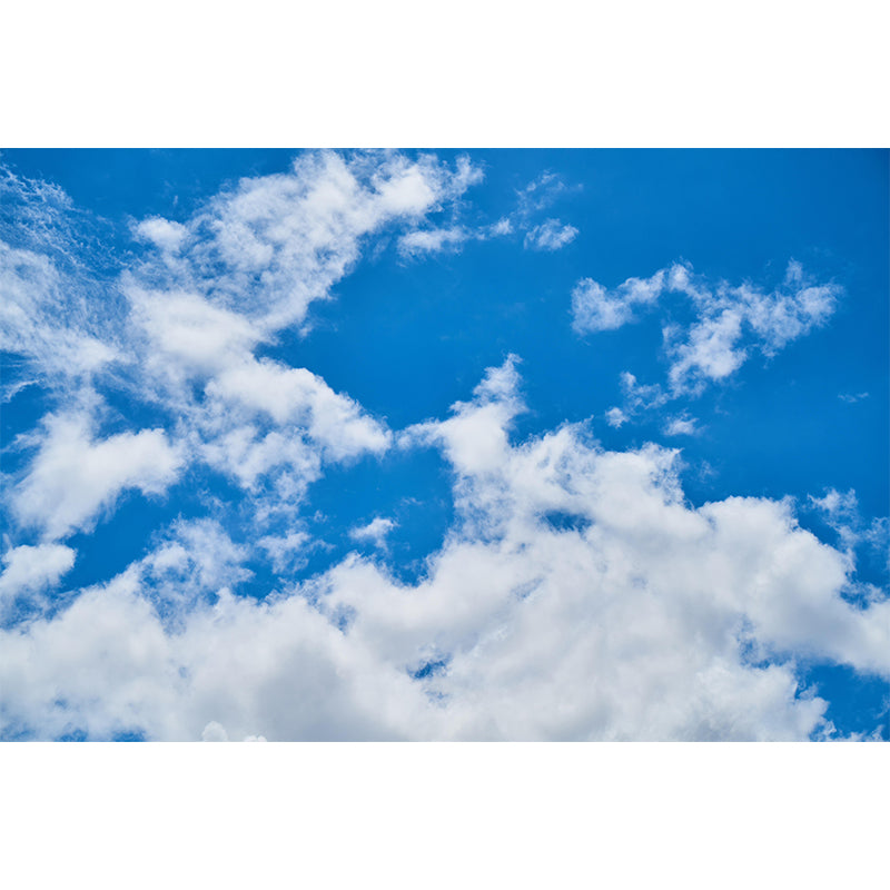 Horizontal Photography Sky Landscapes Mural Eco-friendly Wallpaper for Bedroom