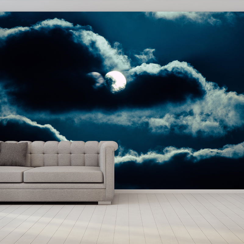 Horizontal Photography Sky Landscapes Mural Eco-friendly Wallpaper for Bedroom