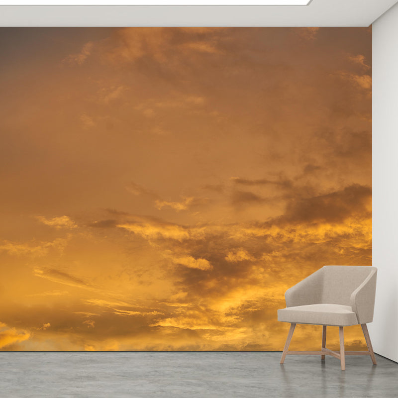 Horizontal Photography Sky Landscapes Mural Eco-friendly Wallpaper for Bedroom