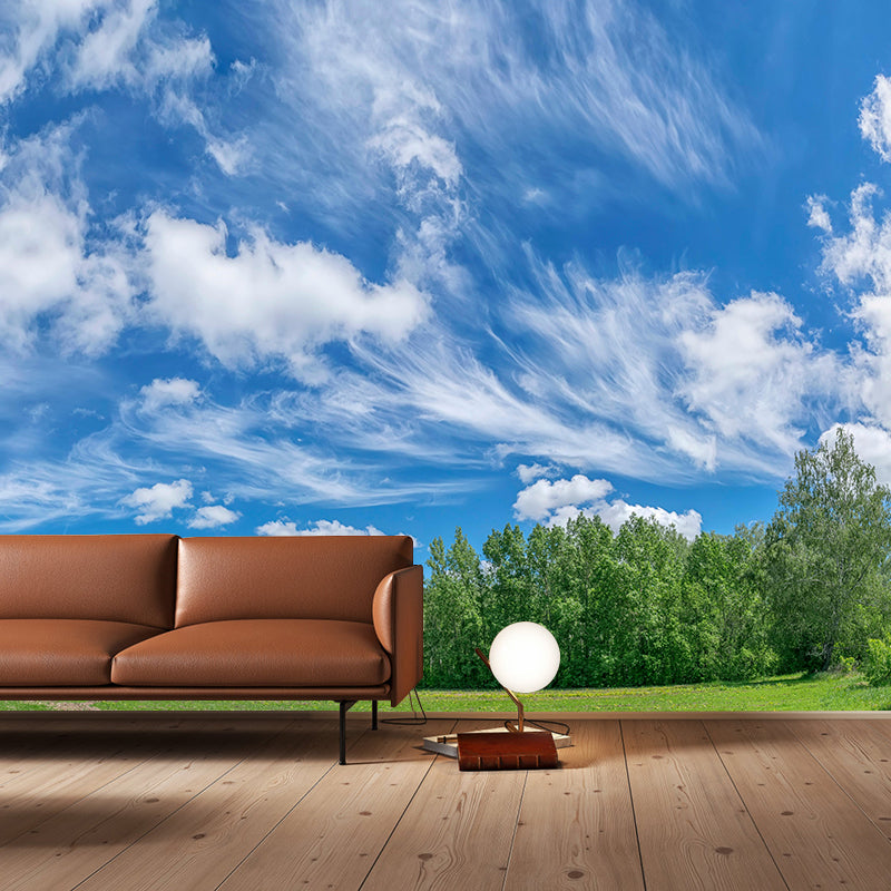 Photography Clouds Landscapes Mural Eco-friendly Wallpaper for Decoration