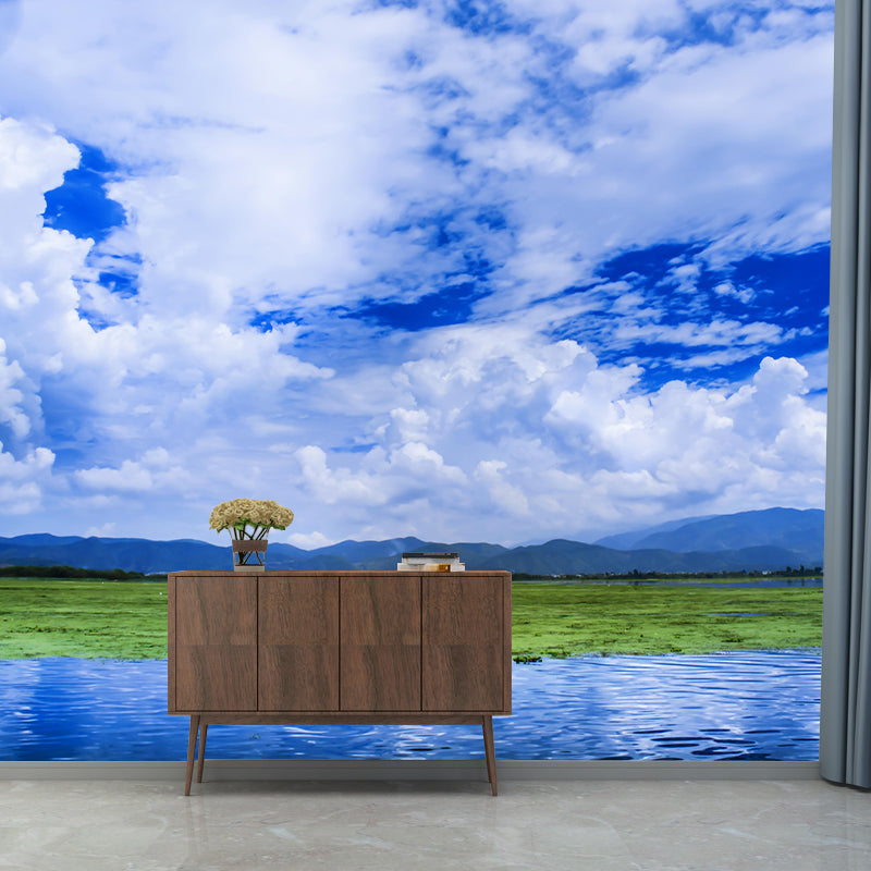 Photography Clouds Landscapes Mural Eco-friendly Wallpaper for Decoration