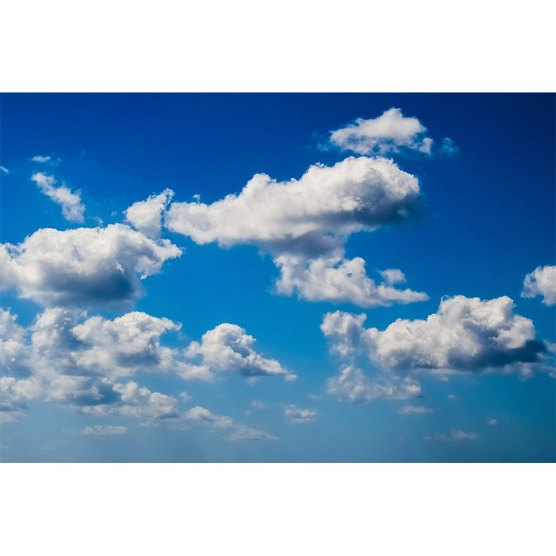 Horizontal Photography Clouds Landscapes Mural Eco-friendly Wallpaper for Bedroom