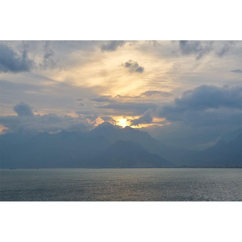 Clouds Landscapes Horizontal Photography Mural Eco-friendly Wallpaper for Home