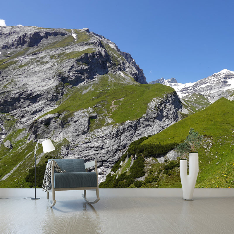 Mountain Scenery Photography Landscapes Mural Eco-friendly Wallpaper for Bedroom