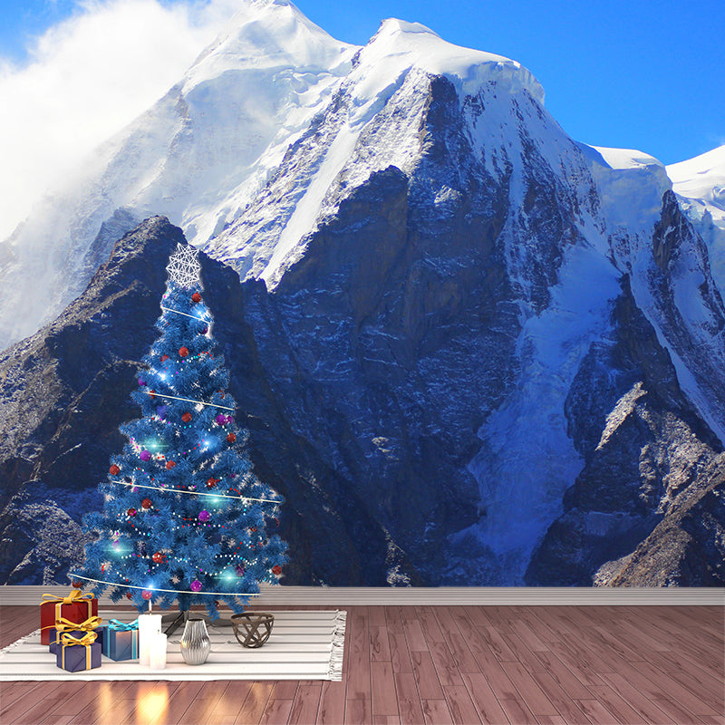 Mountain Forest Landscapes Customized Mural Eco-friendly Wallpaper for Home