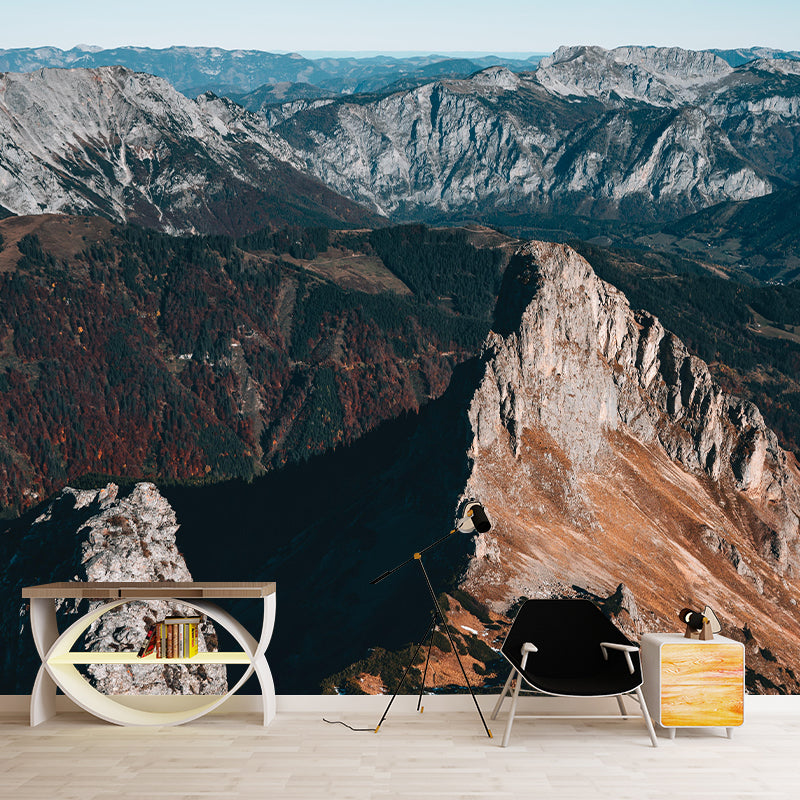 Mountain Forest Landscapes Customized Mural Eco-friendly Wallpaper for Home