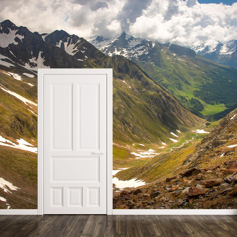 Forest Mountain Photography Landscapes Mural Eco-friendly Wallpaper for Wall Decor