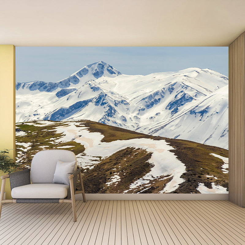 Huge Cloud Mountain Photography Mural Eco-friendly Wallpaper for Home Decor