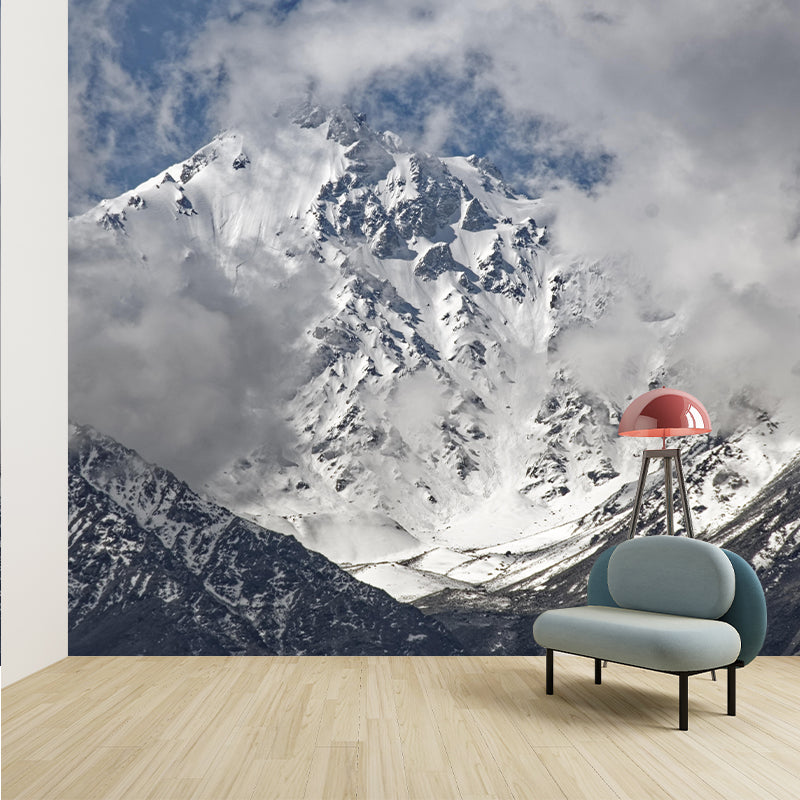 Cloud Wallpaper Horizontal Photography Mountain Landscapes Eco-friendly Mural for Bedroom