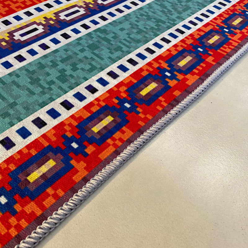 Oranje traditionele tapijten polyester bloemen tapijt wasbaar tapijt voor woonkamer