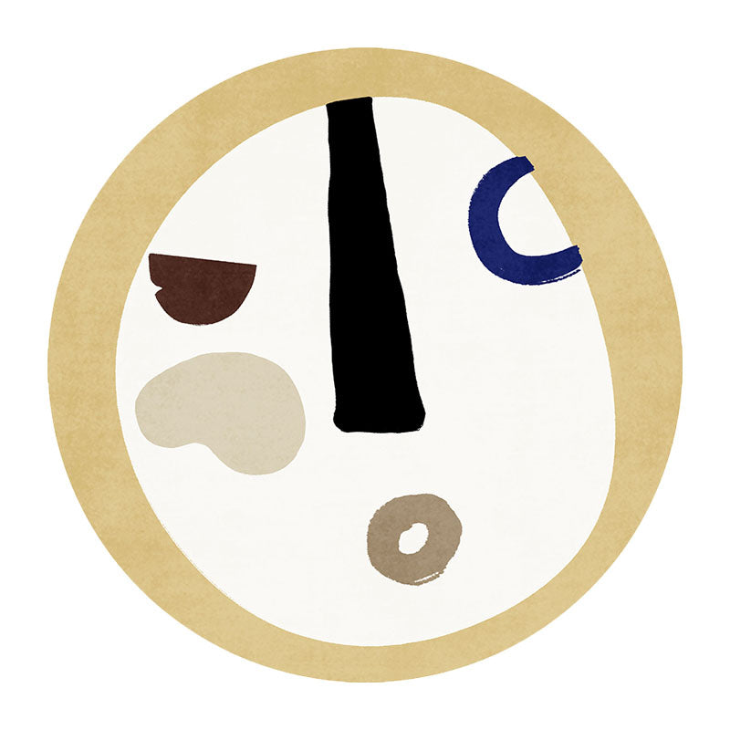 Rapis moderne vert Polyester Rattract Print Rapis lavable pour le salon