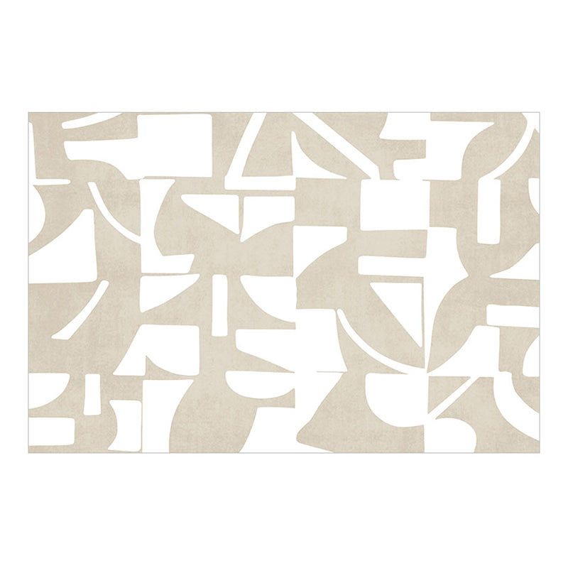 Tapis à motif marron clair mélange tapis moderne non glipt tapis pour salle de gamme