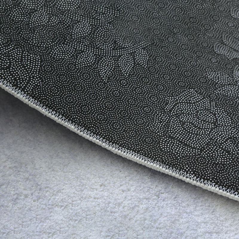 Light Grey Stripe Rug Blending Casual Rug Washable Rug for Living Room