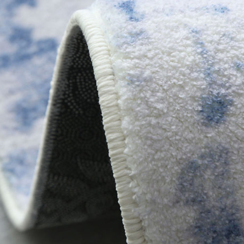 Light Grey Stripe Rug Blending Casual Rug Washable Rug for Living Room