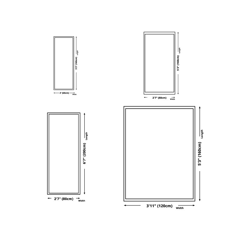 Light Grey Stripe Rug Blending Casual Rug Washable Rug for Living Room